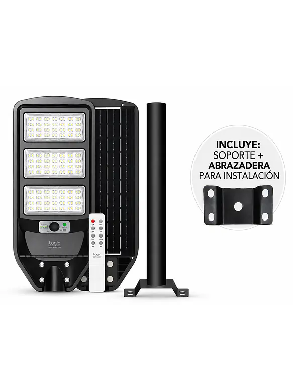 Luminaria Solar Peatonal S02 NEW 150W Luz Fría Sensor Movimiento IP65 1
