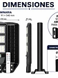 Luminaria Solar Peatonal S02 NEW 150W Luz Fría Sensor Movimiento IP65 - Miniatura 3