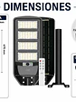 Luminaria Solar Peatonal S02 NEW 200W Luz Fría Sensor Movimiento IP65 - Miniatura 2