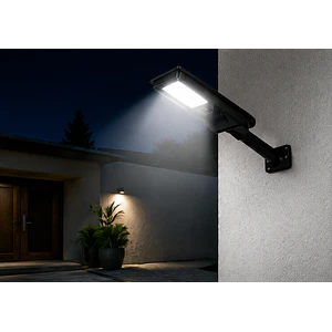 Luminaria Solar Peatonal Soluz 20W Luz Fría Sensor Movimiento IP65
