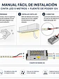 Kit Cinta LED 12V Luz Cálida 5 Metros IP20 + Fuente 100W - Miniatura 5
