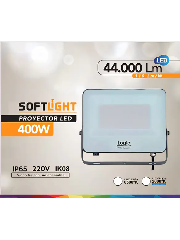 Proyector LED SOFTLIGHT 400W IP65 Luz Fría SEC (LIQUIDACIÓN) 2