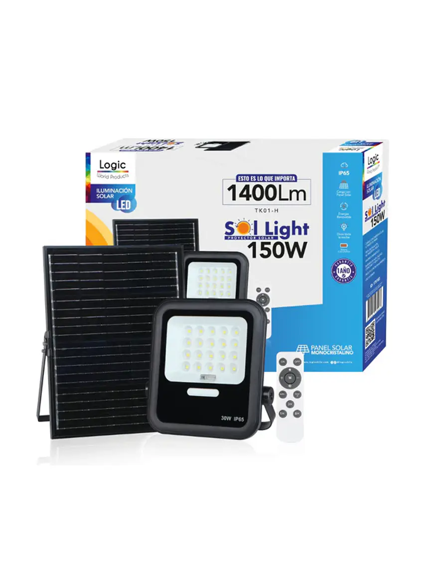 Proyector Solar LED SOL Light 150W Luz Fría IP65 Control Remoto (LIQUIDACIÓN) 4