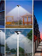 Luminaria Solar Tipo Pagoda 150W Luz Fría IP65 (LIQUIDACIÓN) - Miniatura 6