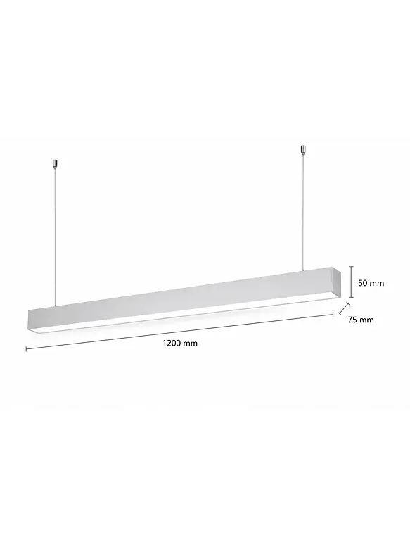 Luminaria Lineal LED 40W 3000K Luz Cálida (LIQUIDACIÓN) 3