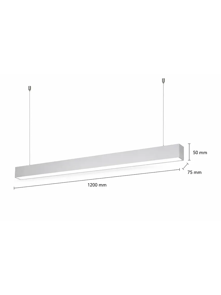 Luminaria Lineal LED 40W 3000K Luz Cálida (LIQUIDACIÓN) 3