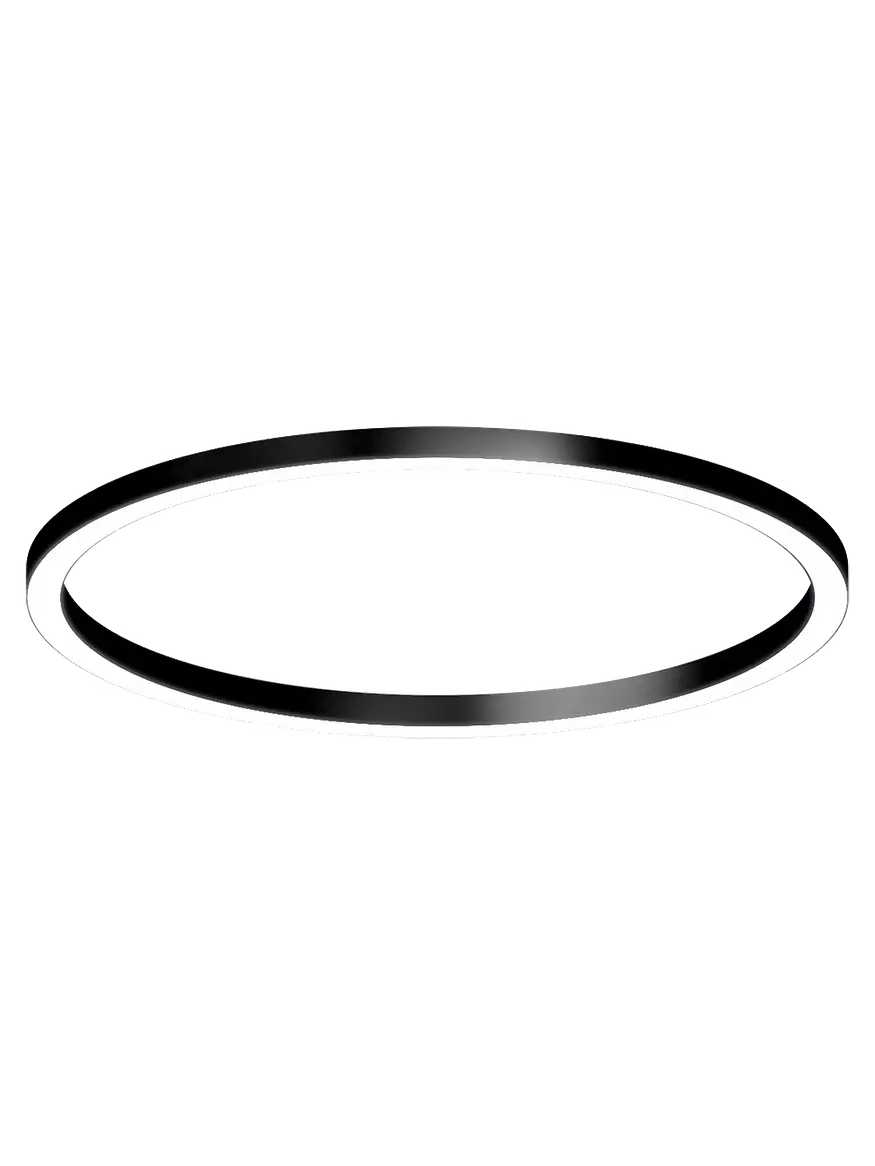 Luminaria Colgante Tipo Aro LED Roblan 42W 90cm Negro Selección de Luz 1
