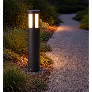 Bollard LED Roblan Z KAUS 11,5W Luz Cálida Gris Oscuro IP54 65cm