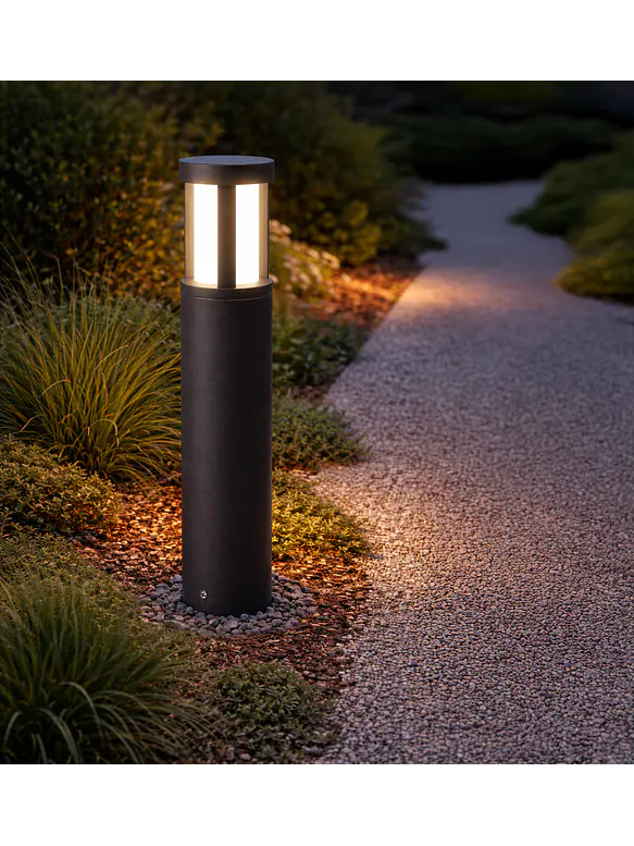 Bollard LED Roblan Z KAUS 11,5W Luz Cálida Gris Oscuro IP54 65cm 2