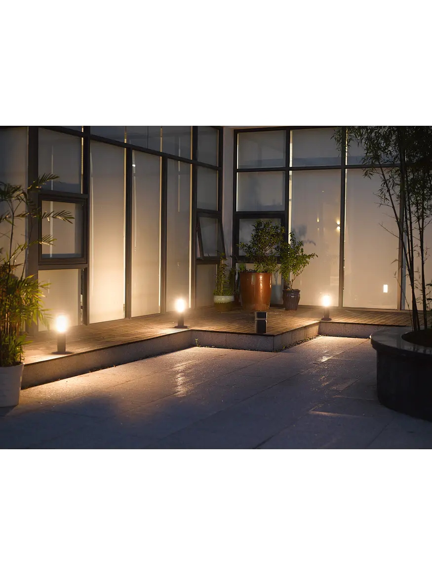 Bollard LED Roblan Z KAUS 11,5W Luz Cálida Gris Oscuro IP54 65cm 3