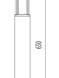 Bollard LED Roblan Z KAUS 11,5W Luz Cálida Gris Oscuro IP54 65cm - Miniatura 5