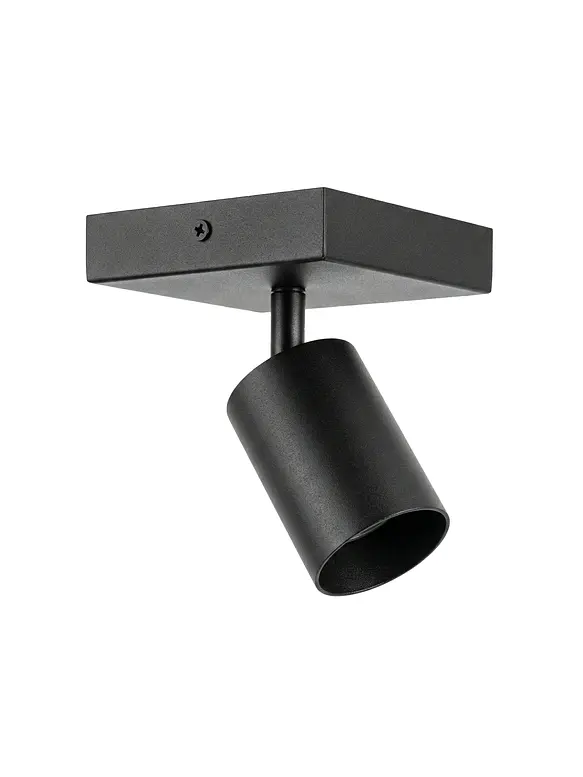 Foco Sobrepuesto Muro/Techo Negro Simple GU10 Dirigible 1