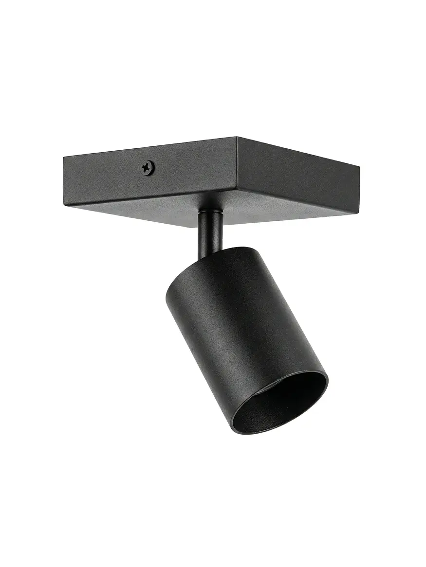 Foco Sobrepuesto Muro/Techo Negro Simple GU10 Dirigible 1