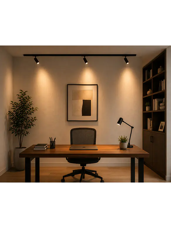 Foco LED Riel Monofásico 20W 3CCT Negro 2