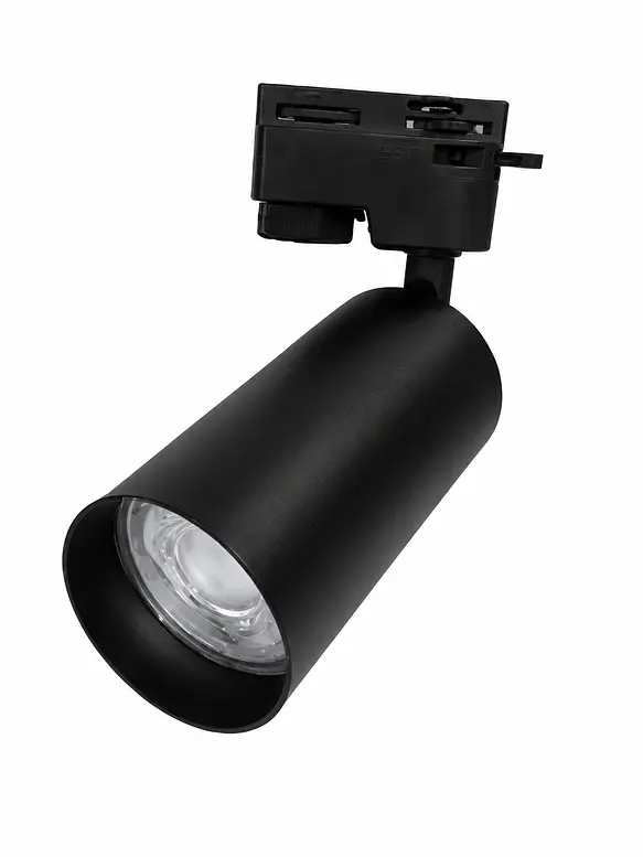 Foco Riel Monofásico Negro GU10 IP20 1