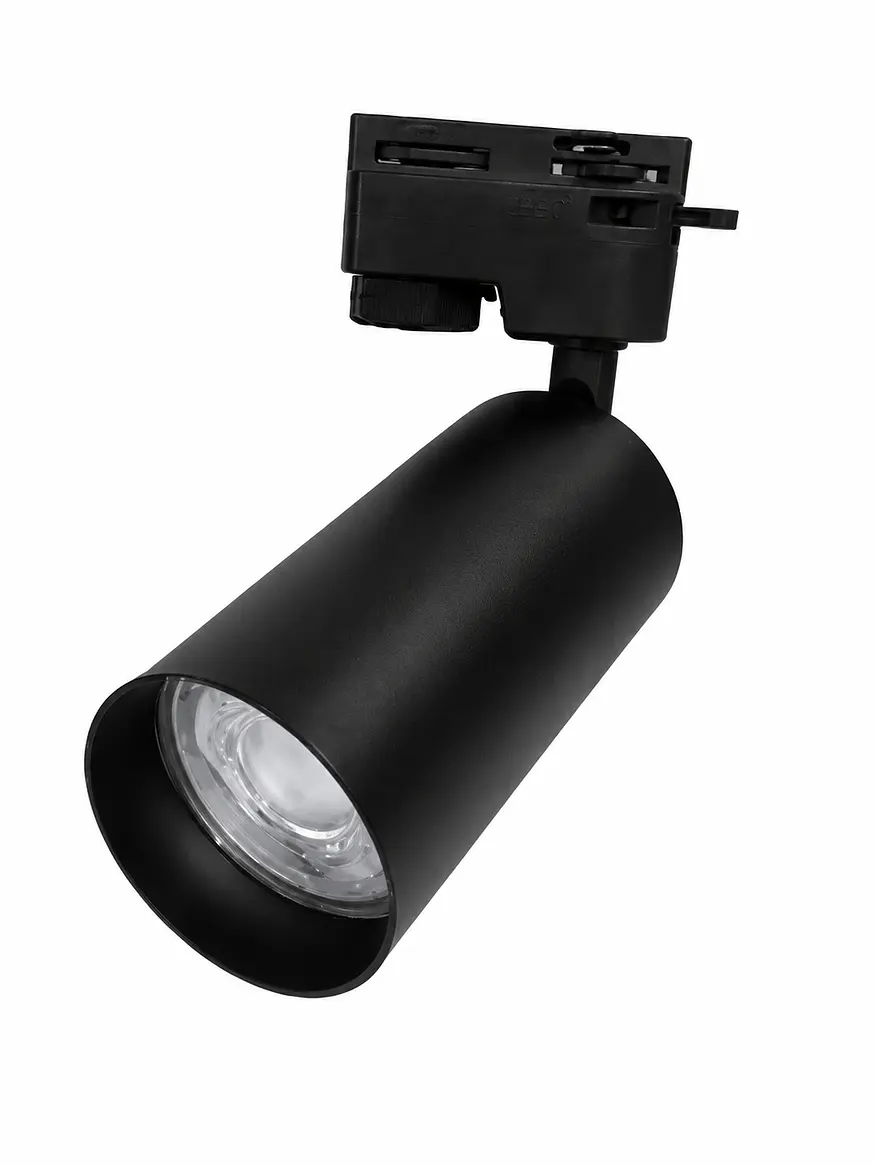 Foco Riel Monofásico Negro GU10 IP20 1
