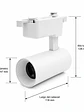 Foco Riel Monofásico LED COB 10W Blanco Luz Cálida - Miniatura 4