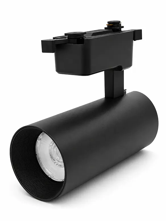 Foco Riel Monofásico LED COB 30W Negro Luz Neutra 3