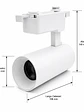 Foco Riel Monofásico LED COB 30W Blanco Luz Neutra - Miniatura 3