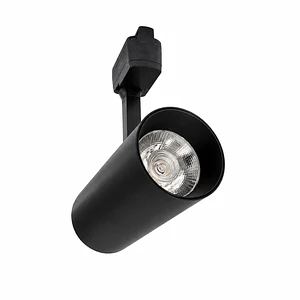 Foco para Riel Monofásico LED 30W Negro Luz Cálida