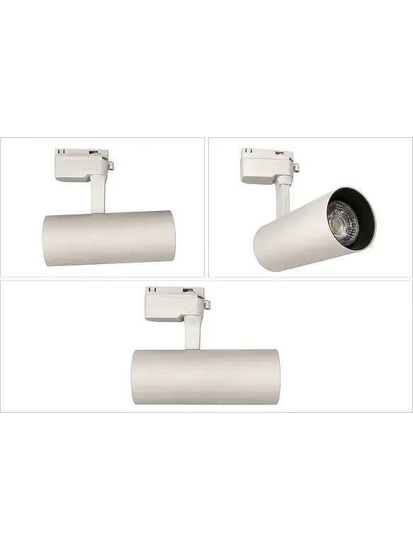 Foco para Riel Monofásico LED 10W Blanco Luz Fría 2