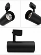 Foco para Riel Monofásico LED 10W Negro Luz Fría - Miniatura 2