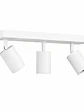 Foco Sobrepuesto Muro/Techo Blanco Triple GU10 Dirigible - Miniatura 1
