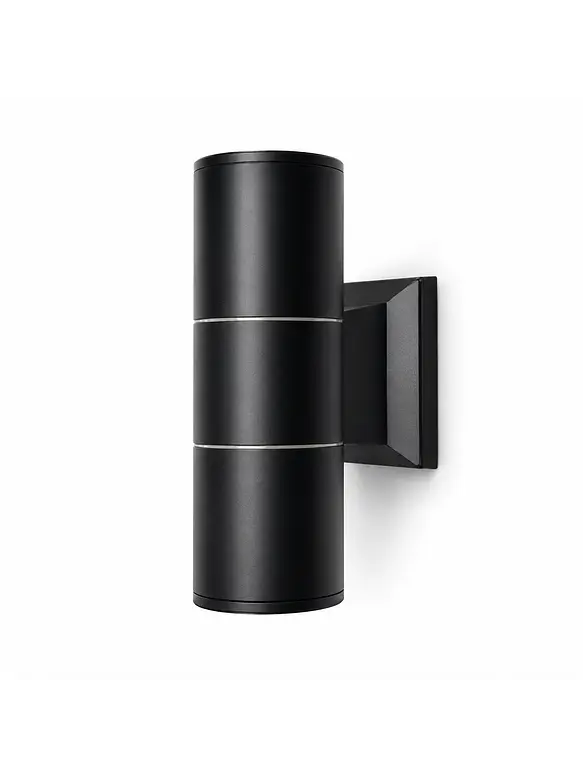 Aplique Muro Bidireccional Negro 2xGU10 IP54 1