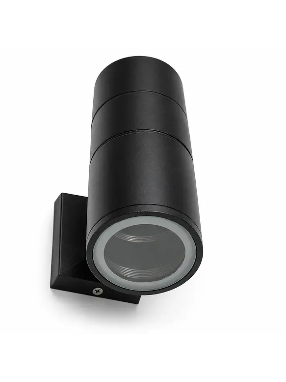 Aplique Muro Bidireccional Negro 2xGU10 IP54 2