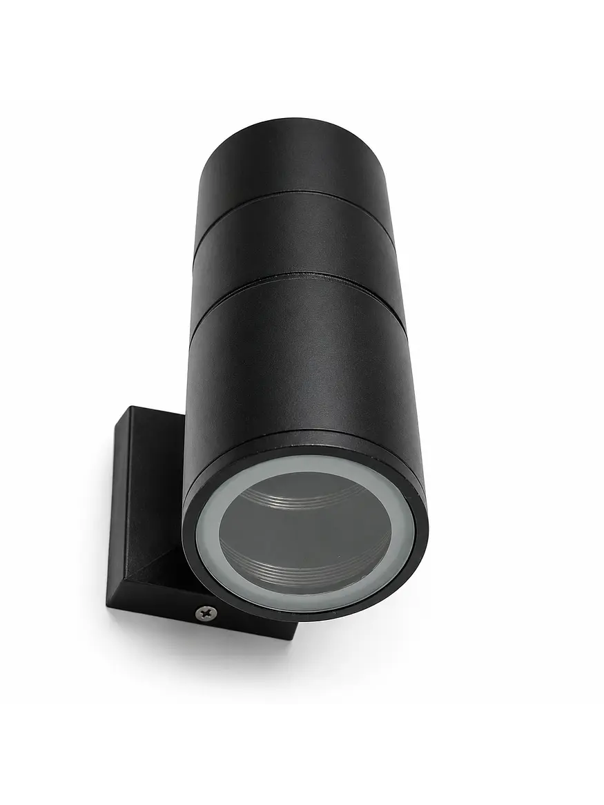 Aplique Muro Bidireccional Negro 2xGU10 IP54 2
