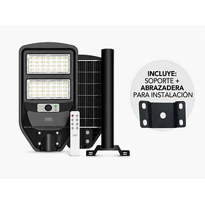 Luminaria Solar Peatonal S02 NEW 100W Luz Fría Sensor Movimiento IP65- (LIQUIDACIÓN) SIN BRAZO