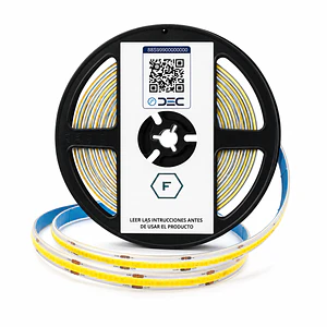 Cinta LED Exterior SMD 2835 IP68 24VDC Luz Fría 6000K Certificada