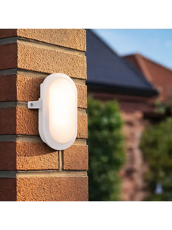 Aplique LED Ovalado ROBLAN 11W Luz Neutra 4000K IP54 Blanco 2