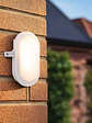 Aplique LED Ovalado ROBLAN 11W Luz Neutra 4000K IP54 Blanco - Miniatura 2