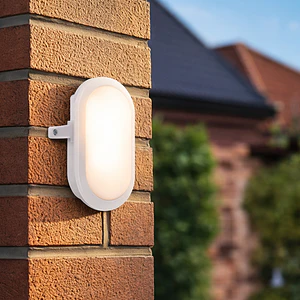 Aplique LED Ovalado ROBLAN 11W Luz Fría 6500K IP54 Blanco