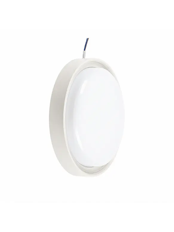 Plafón LED Redondo Sobrepuesto Blanco 24W IP54 Luz Cálida 3000K 1