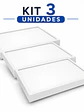 KIT 3 Plafones LED Cuadrados Sobrepuestos 18W Luz Neutra 4000K (LIQUIDACIÓN) - Miniatura 1