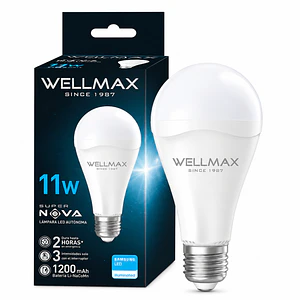 KIT 4 Ampolletas LED de Emergencia 11W E27 Luz Fría 6500K (LIQUIDACIÓN )