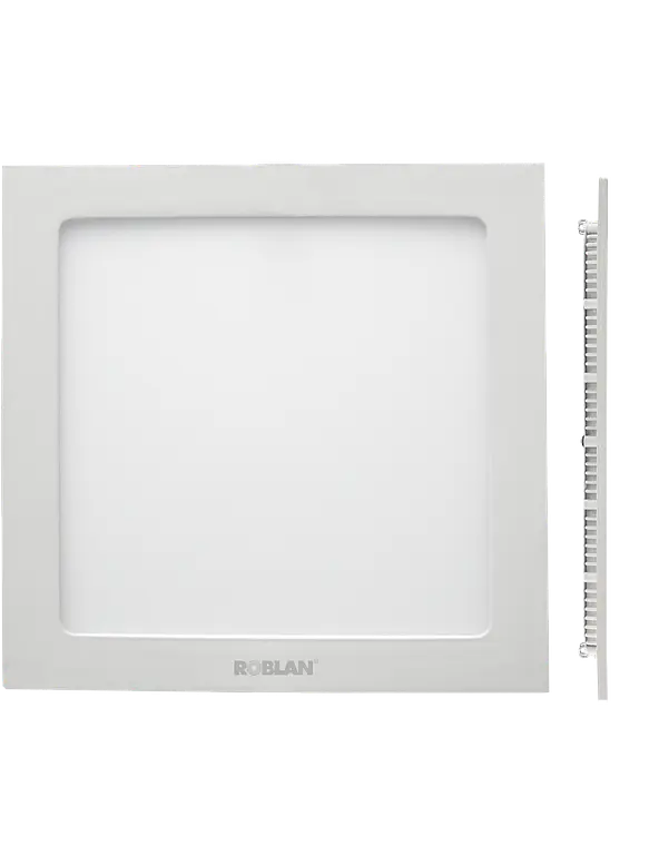 Downlight LED Cuadrado ROBLAN 6W Luz Cálida 3000K Aro Blanco (LIQUIDACIÓN - Últimas Unidades 1
