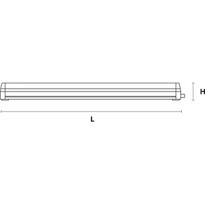 Regleta LED Empalmable ROBLAN 13W Luz Fría  1149 mm (LIQUIDACIÓN - Últimas Unidades)