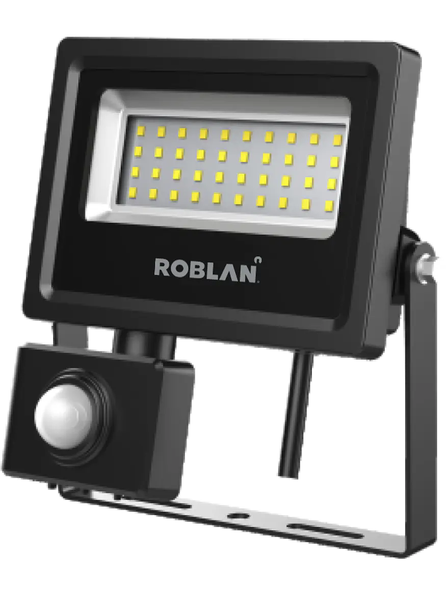 Proyector LED ROBLAN con Sensor 10W Luz Fría 6500K IP65 1300 lm (LIQUIDACIÓN - Últimas Unidades) 1