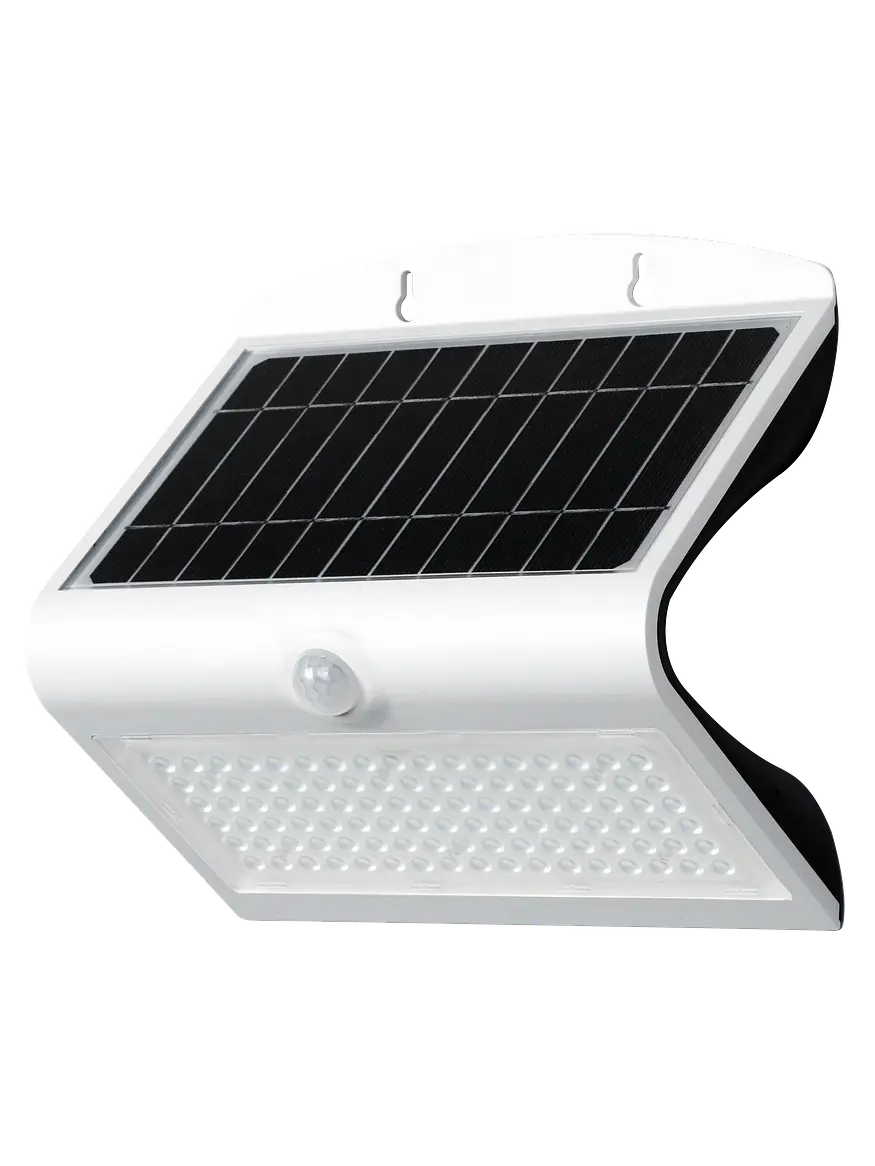 Aplique Solar LED ROBLAN 8W con Sensor de Movimiento IP65 Blanco/Negro (LIQUIDACIÓN - Últimas Unidades) 7