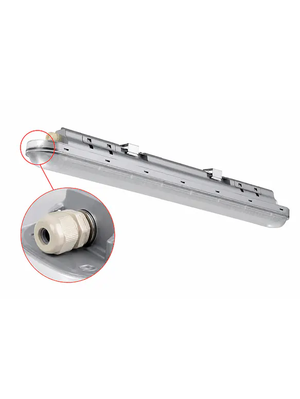 Equipo Estanco LED 40W Luz Cálida 2700K IP65 120cm 3
