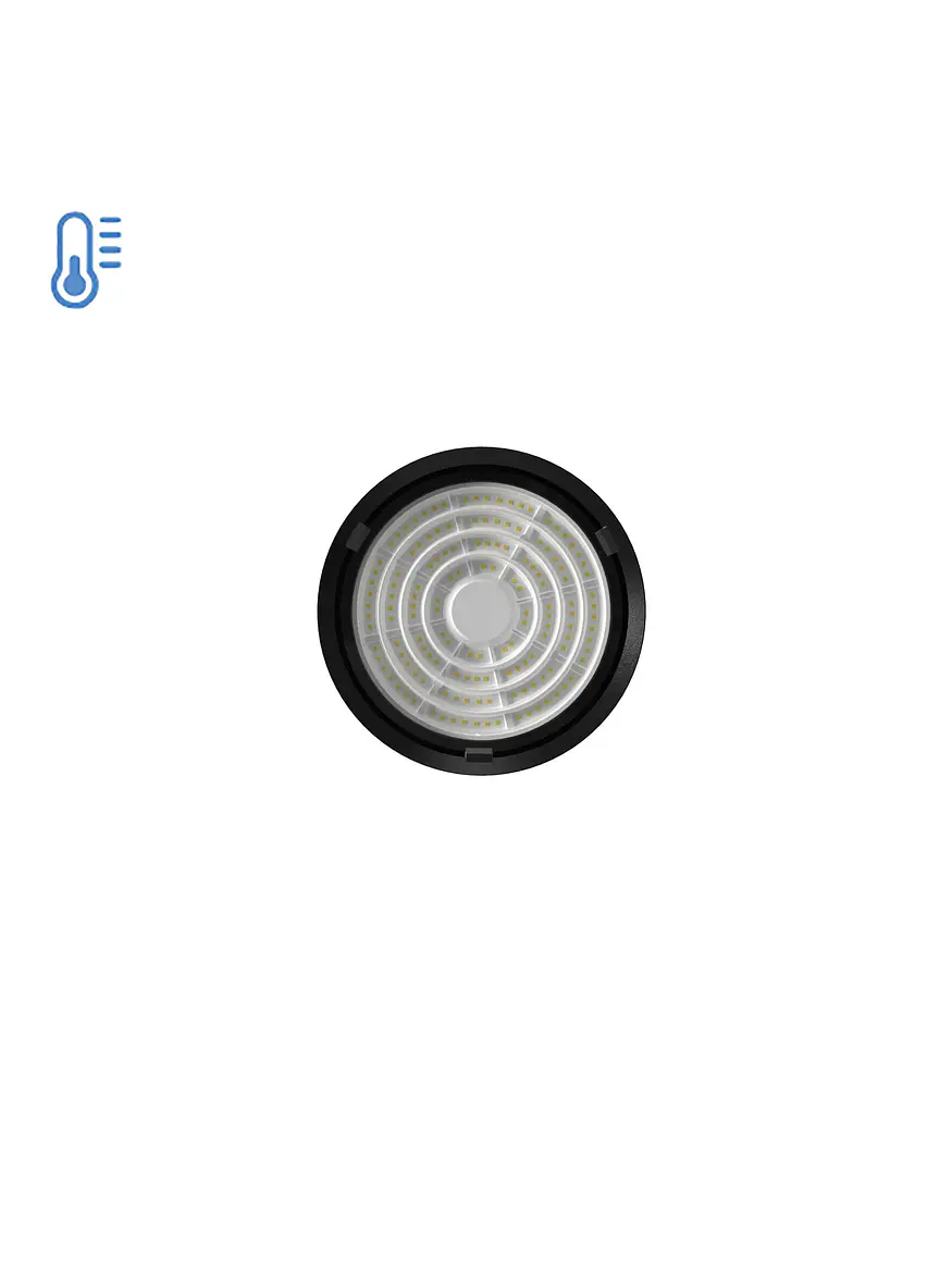 Campana LED UFO 100W Luz Fría 6000K IP65  3