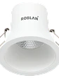 Downlight LED ROBLAN 6W TRIAC Dim Luz Cálida 3000K Aro Blanco - Miniatura 1