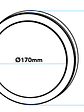Plafón LED ROBLAN Redondo Negro 11W Luz Neutra 4000K IP65 con Sensor PIR SEC - Miniatura 4