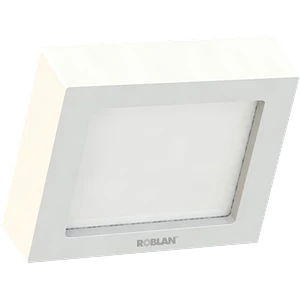 Plafón LED ROBLAN MOON Cuadrado Sobrepuesto 18W Luz Cálida 3000K IP44