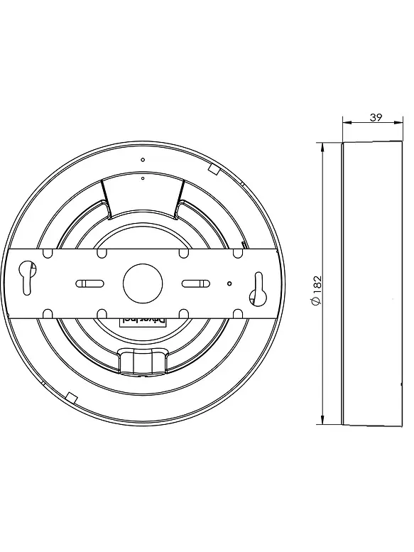 Plafón LED ROBLAN MOON Circular Sobrepuesto 11W Luz Cálida 3000K IP44  3
