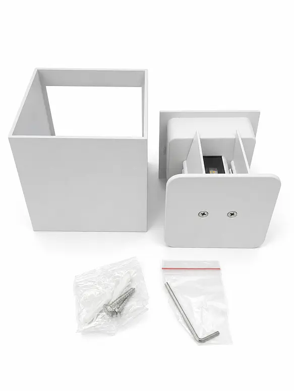 Aplique Muro Bifocal LED 10W Luz Cálida 3000K Blanco IP65 3