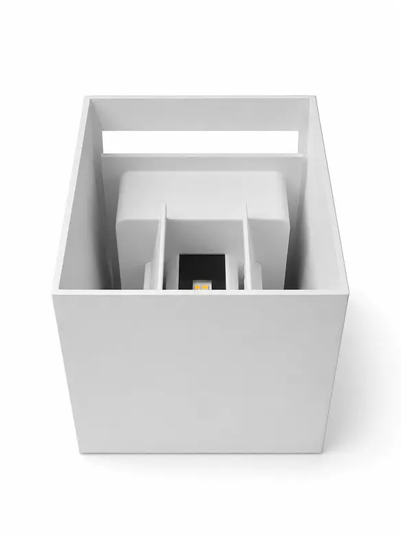 Aplique Muro Bifocal LED 10W Luz Cálida 3000K Blanco IP65 2